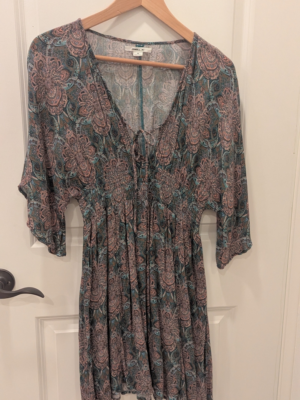 Flowy Lightweight Paisley Dress By O'Neil